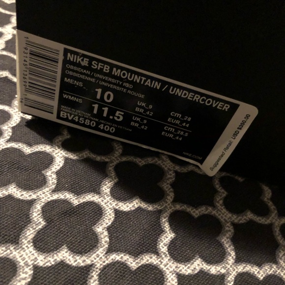 NIKE SFB MOUNTAIN X UNDERCOVER BOOTS NAVY BLUE RED OBSIDIAN SZ 10 NEW WARRIOR - Picture 6 of 16